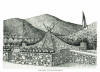 Grey Eagle Monument, Black Mountain, pen & ink drawing by Lee James Pantas